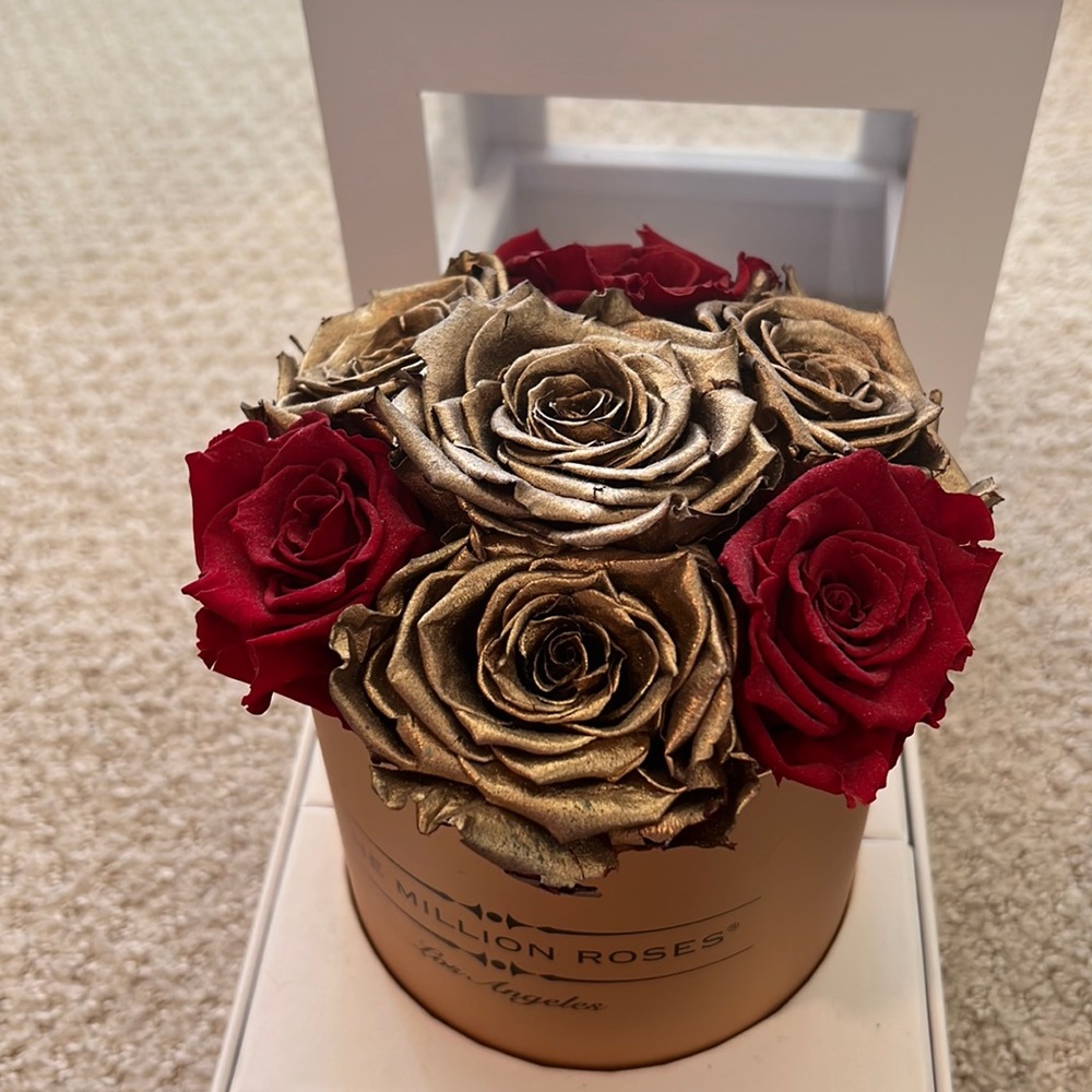 Forever rose red and gold
